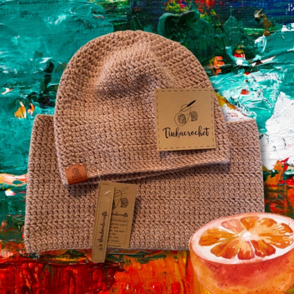 Orange Spice Hat and Cowl Set (Crochet) - Picture 4 of 5